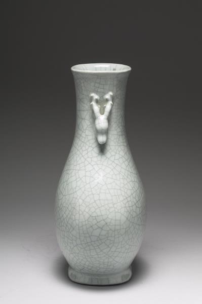 青瓷雙耳扁瓶- 故宮