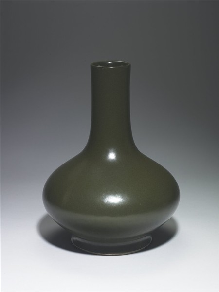 茶葉末釉長頸瓶