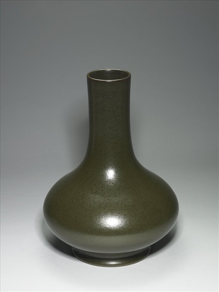茶葉末釉長頸瓶