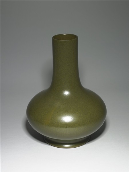 茶葉末釉長頸瓶
