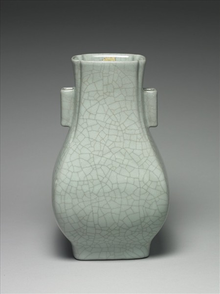 天青釉雙耳瓶- 故宮