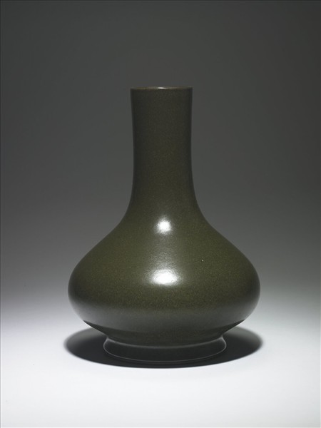 茶葉末釉長頸瓶