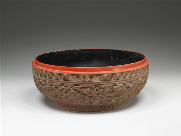 剔紅九龍寶盒底