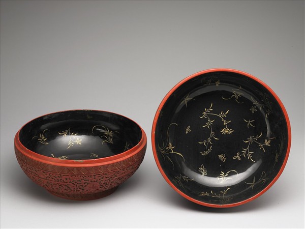 剔彩八仙慶壽捧盒