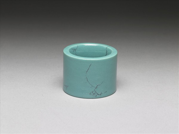 松石綠釉扳指