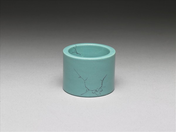 松石綠釉扳指