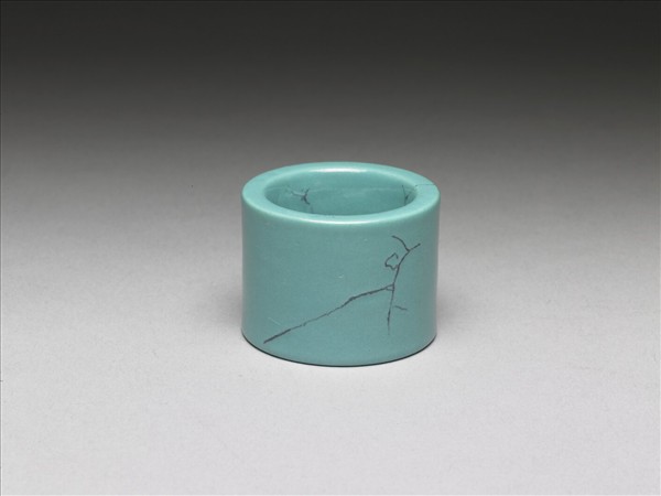 松石綠釉扳指
