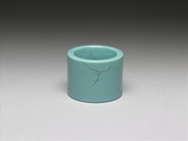松石綠釉扳指