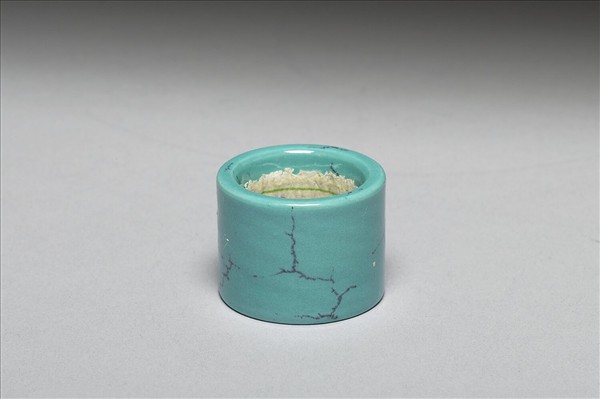 松石綠釉扳指