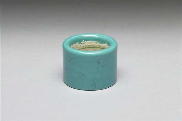 松石綠釉扳指