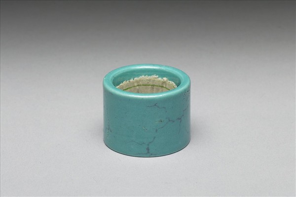 松石綠釉扳指