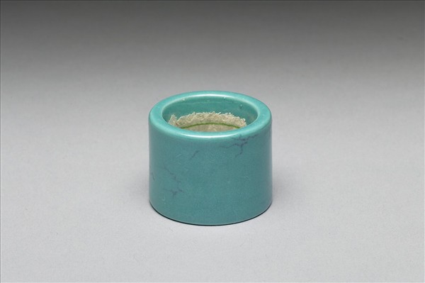 松石綠釉扳指