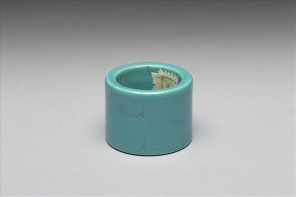 松石綠釉扳指