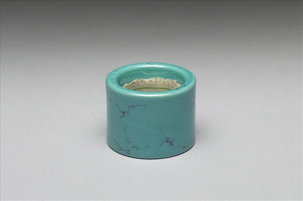 松石綠釉扳指