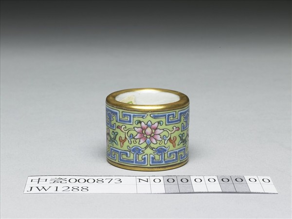粉彩花卉紋扳指