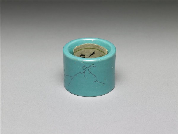 松石綠釉扳指