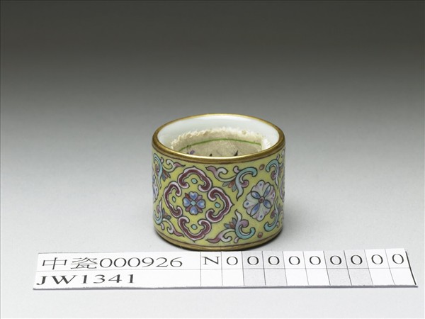 粉彩花卉紋扳指