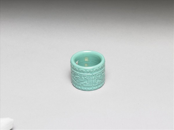 松石綠釉扳指