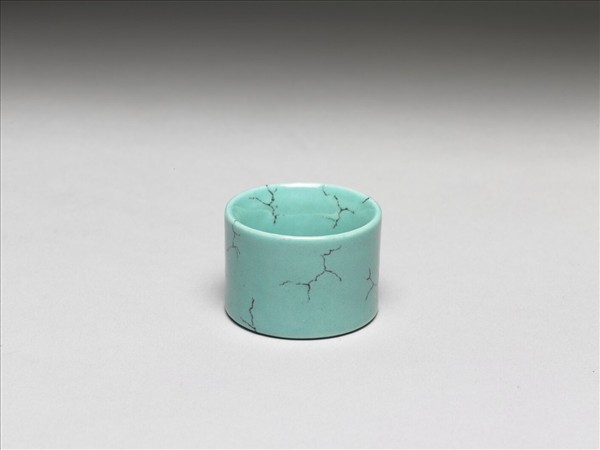 松石綠釉扳指