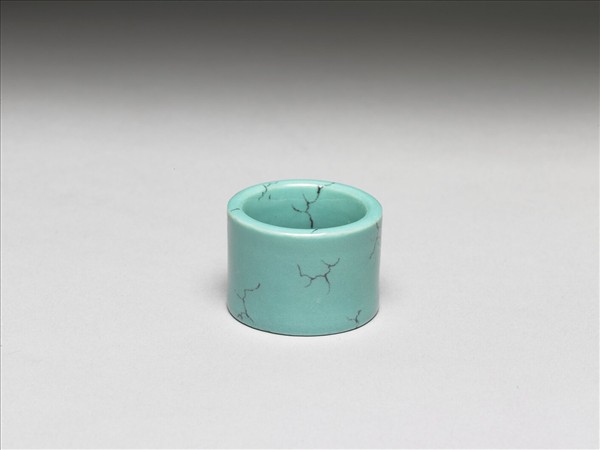 松石綠釉扳指