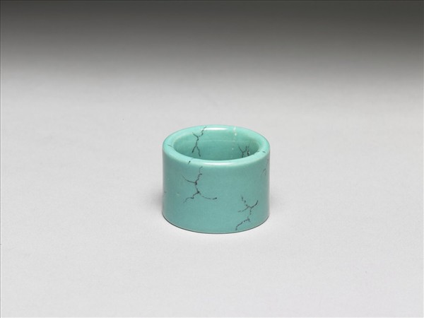 松石綠釉扳指