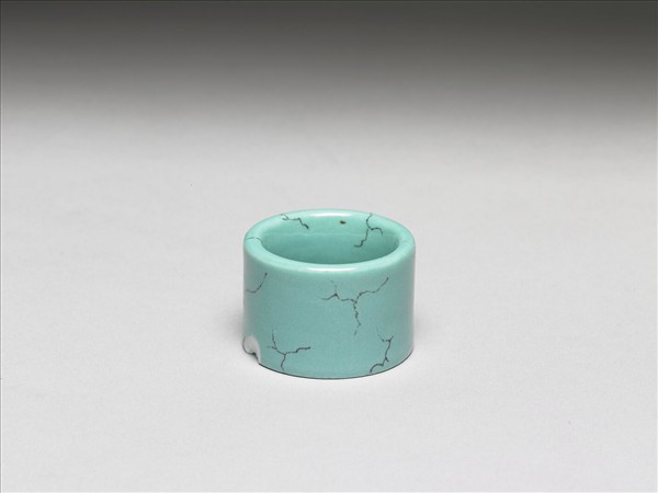松石綠釉扳指