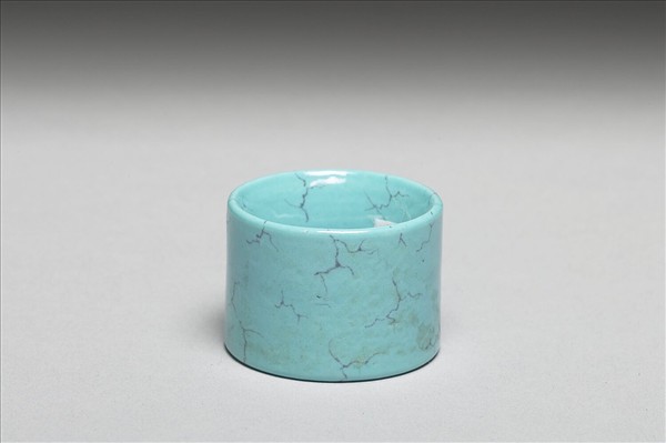 松石綠釉扳指