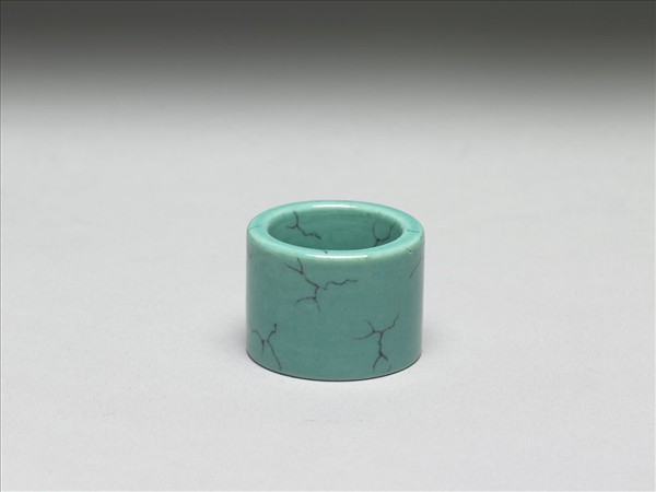 松石綠釉扳指