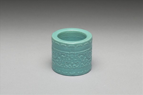 松石綠釉扳指