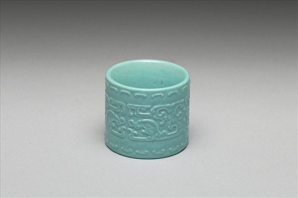 松石綠釉扳指