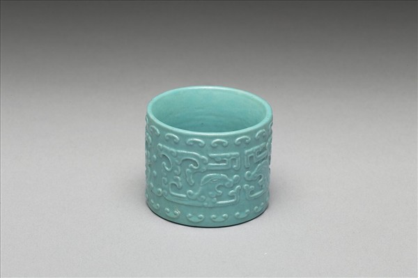 松石綠釉扳指