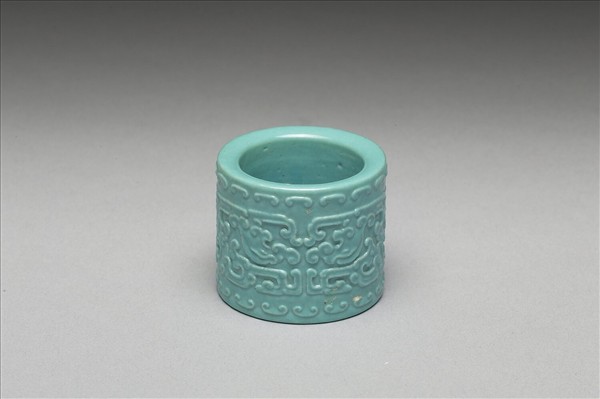 松石綠釉扳指
