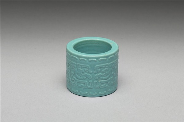 松石綠釉扳指