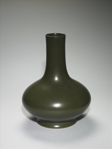 茶葉末釉長頸瓶