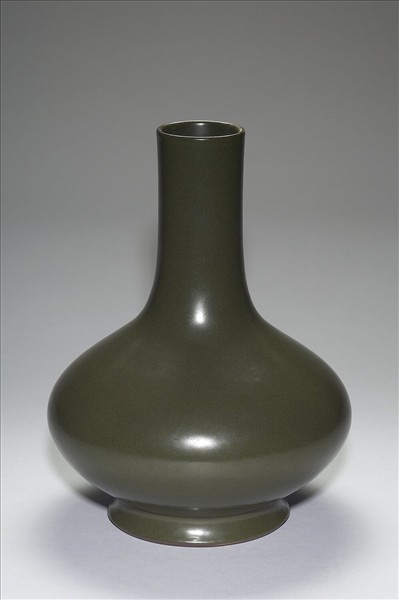 茶葉末釉長頸瓶