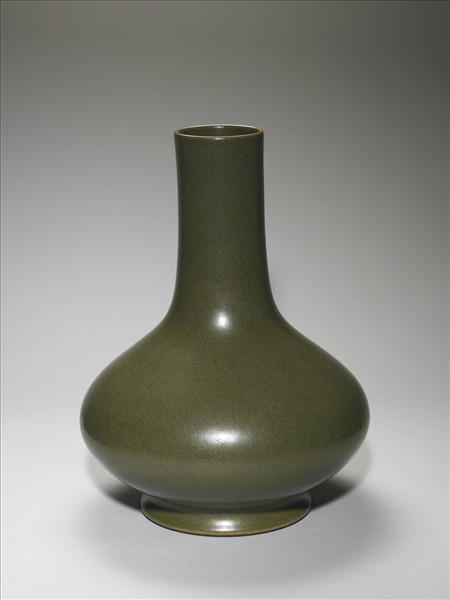 茶葉末釉長頸瓶