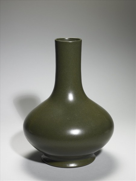 茶葉末釉長頸瓶