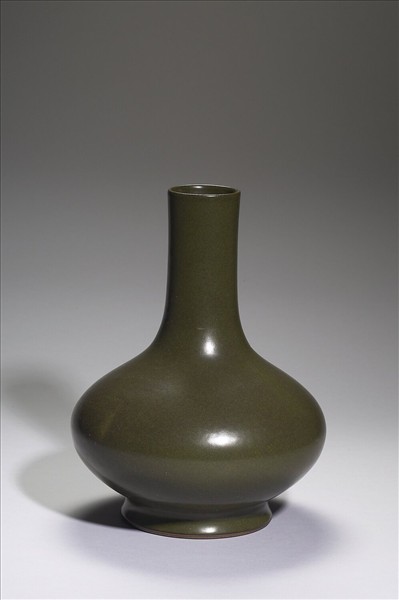 茶葉末釉長頸瓶