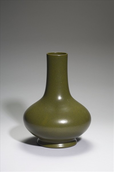 茶葉末釉長頸瓶