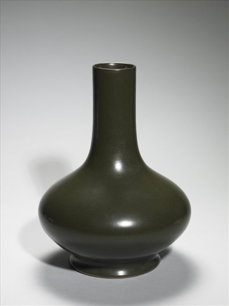 茶葉末釉長頸瓶