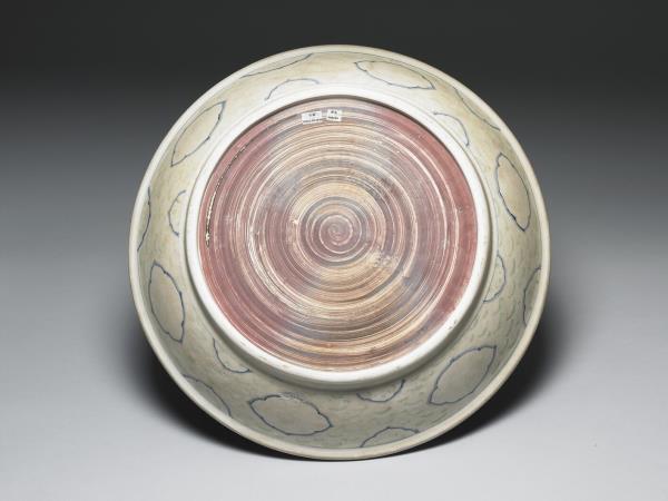 越南 十五世紀末至十六世紀初 青花加彩花鳥大盤