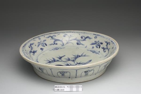 越南青花花鳥盤