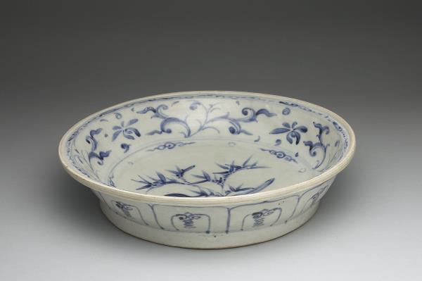 越南青花花鳥盤