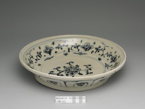 越南 青花花卉盤