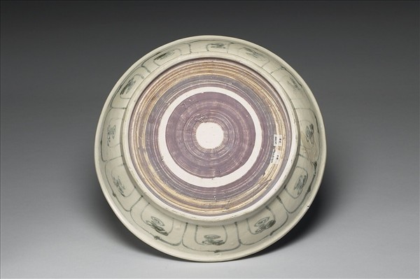 越南青花蓮荷盤