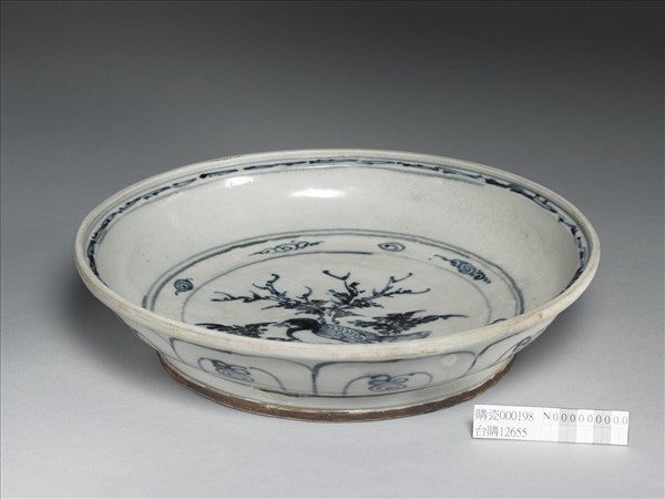 越南青花花鳥盤