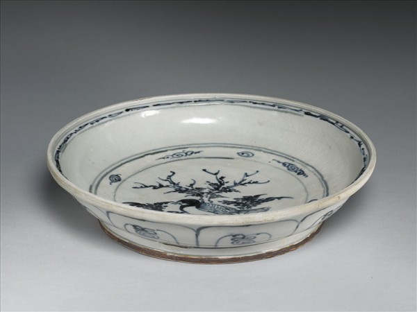 越南青花花鳥盤