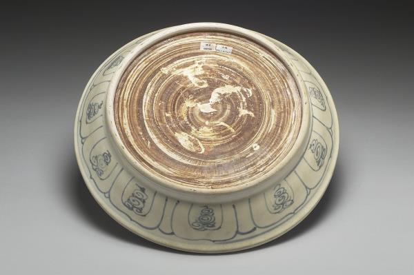 越南青花山水盤