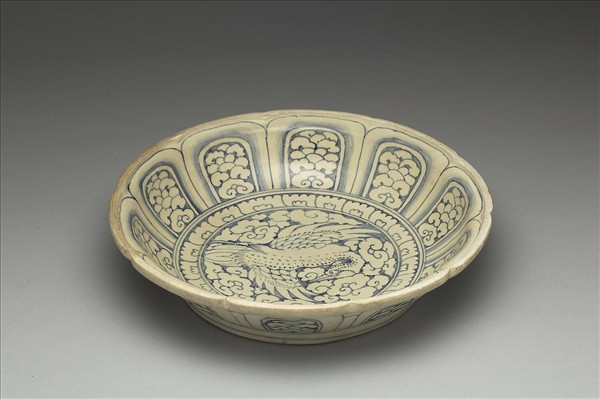 越南青花飛鳥盤