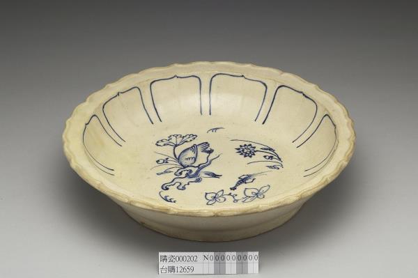 越南青花水塘盤